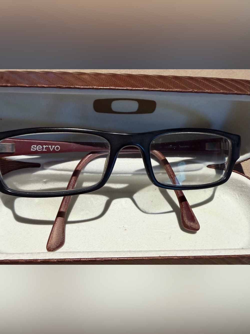 Oakley Black Eyeglass Frames with cover and Case